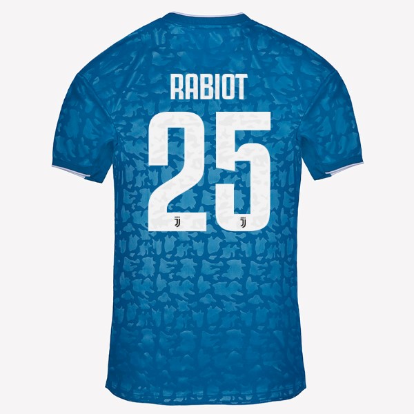 Trikot Juventus NO.25 Rabiot Ausweich 2019-20 Blau Fussballtrikots Günstig